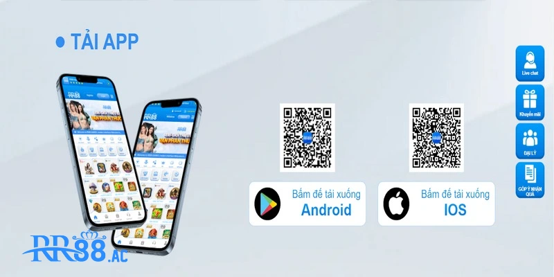 Tải app RR88 trên điện thoại thông minh miễn phí hoàn toàn